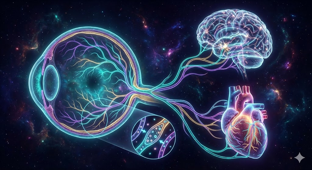 Connection: Retina to Heart and Brain